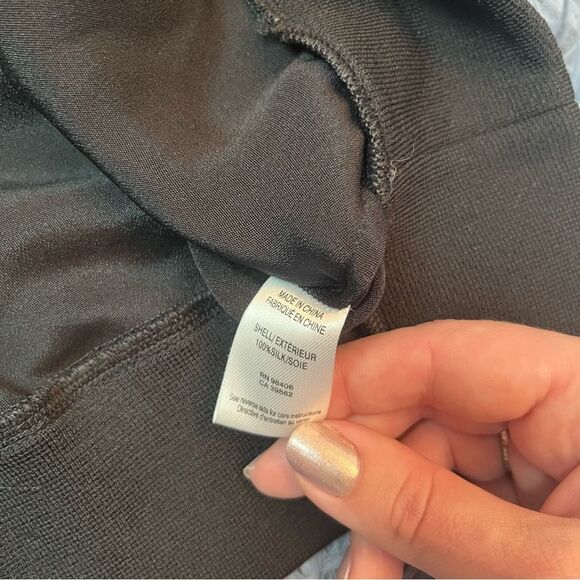 Theyskens' Theory Black Long Sleeve Silk Sweater Size M - Picture 6 of 6